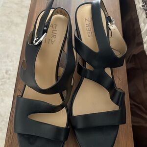 Naturalizer Strappy Black Sandals for Women
